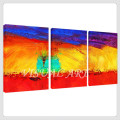 Abstract Contemporary Bright Colour Canvas Painting Wall Art